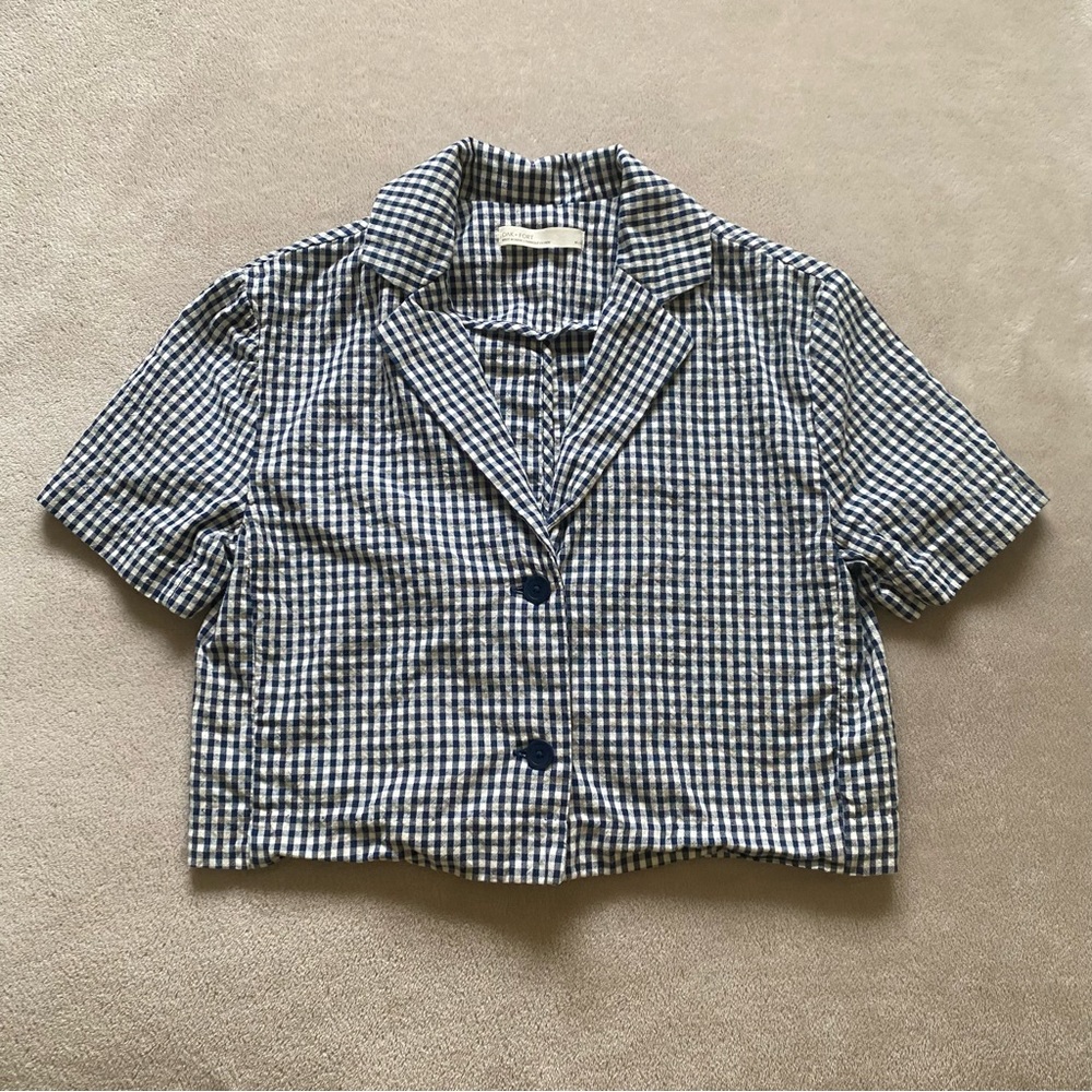 Oak + Fort Gingham Top